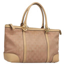 GUCCI GG Canvas Lovely Tote Bag Pink Gold 257069 Auth yk18786-1