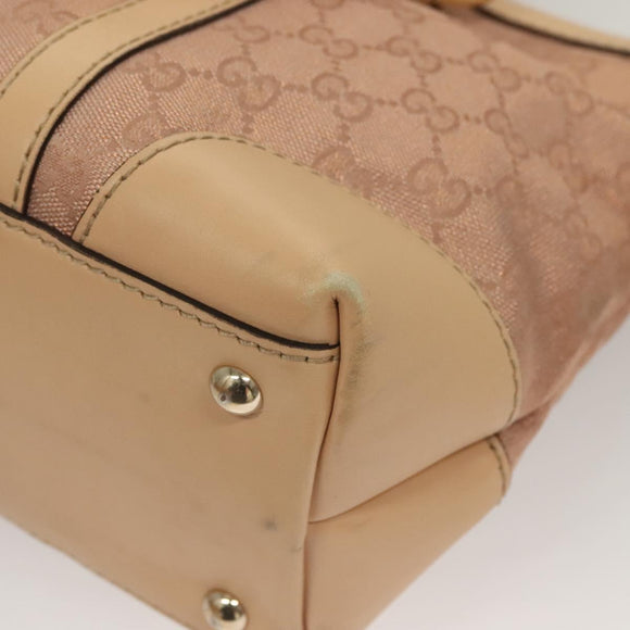 GUCCI GG Canvas Lovely Tote Bag Pink Gold 257069 Auth yk18786