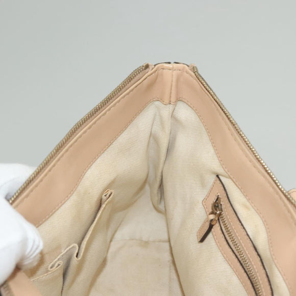 GUCCI GG Canvas Lovely Tote Bag Pink Gold 257069 Auth yk18786