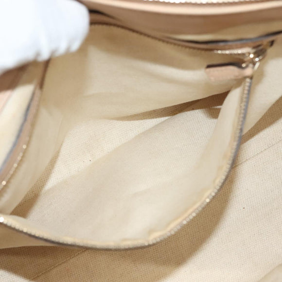 GUCCI GG Canvas Lovely Tote Bag Pink Gold 257069 Auth yk18786