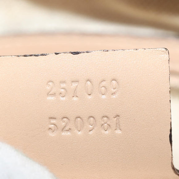 GUCCI GG Canvas Lovely Tote Bag Pink Gold 257069 Auth yk18786