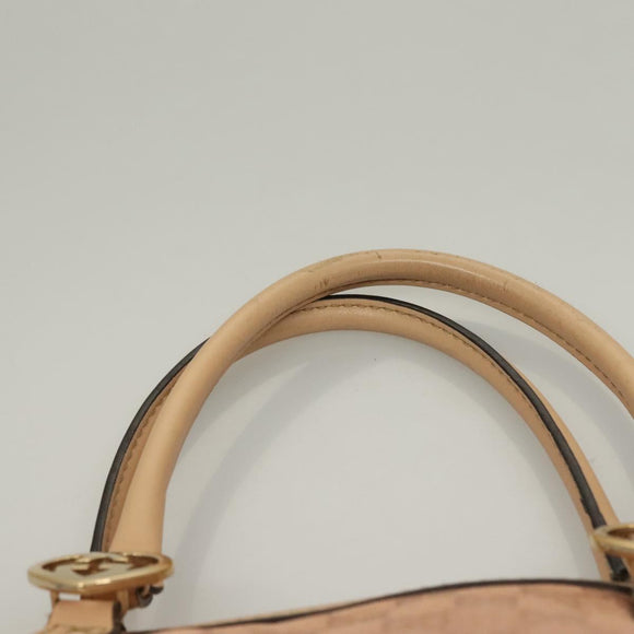 GUCCI GG Canvas Lovely Tote Bag Pink Gold 257069 Auth yk18786