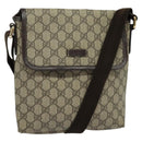 GUCCI GG Supreme Shoulder Bag PVC Beige Gold 223666 Auth yk18788-1