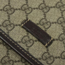 GUCCI GG Supreme Shoulder Bag PVC Beige Gold 223666 Auth yk18788-14