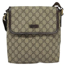 GUCCI GG Supreme Shoulder Bag PVC Beige Gold 223666 Auth yk18788-2