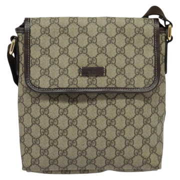 GUCCI GG Supreme Shoulder Bag PVC Beige Gold 223666 Auth yk18788 - 0