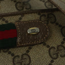 GUCCI GG Supreme Web Sherry Line Shoulder Bag PVC Beige 904 02 049 Auth yk18789-17