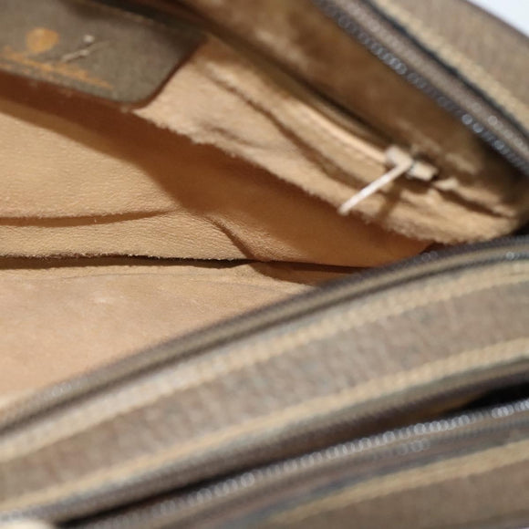 GUCCI GG Supreme Web Sherry Line Shoulder Bag PVC Beige 904 02 049 Auth yk18789