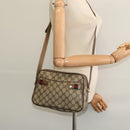 GUCCI GG Supreme Web Sherry Line Shoulder Bag PVC Beige 904 02 049 Auth yk18789-23