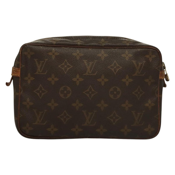 LOUIS VUITTON Monogram Compiegne 23 Clutch Bag M51847 LV Auth yk18793