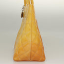 CHANEL Matelasse Reprint Tote Bag Enamel Yellow CC Auth yk18799-3