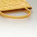 CHANEL Matelasse Reprint Tote Bag Enamel Yellow CC Auth yk18799-7