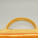 CHANEL Matelasse Reprint Tote Bag Enamel Yellow CC Auth yk18799-8