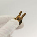 LOEWE Chain Roller Hand Bag Leather White Gold Auth yk18800-10