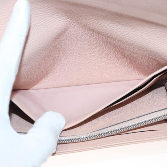 LOUIS VUITTON Mahina Portefeuille Iris Long Wallet Pink M60145 LV Auth yk18803