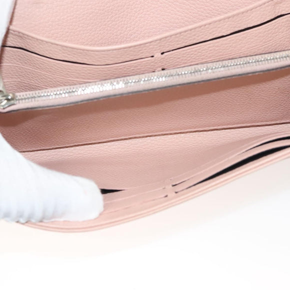 LOUIS VUITTON Mahina Portefeuille Iris Long Wallet Pink M60145 LV Auth yk18803