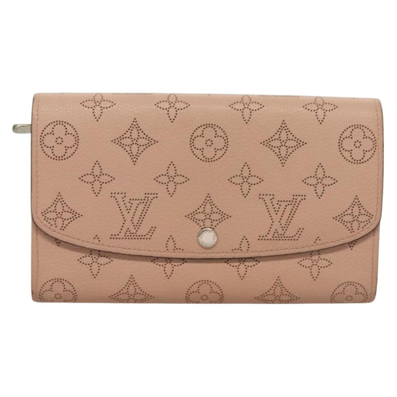 LOUIS VUITTON Mahina Portefeuille Iris Long Wallet Pink M60145 LV Auth yk18803
