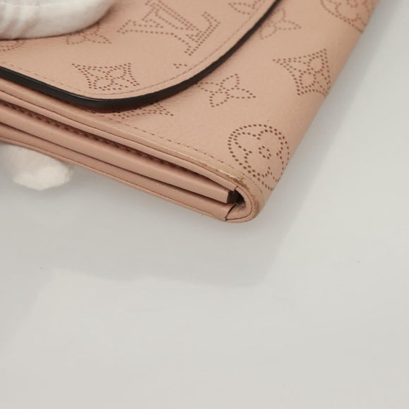 LOUIS VUITTON Mahina Portefeuille Iris Long Wallet Pink M60145 LV Auth yk18803