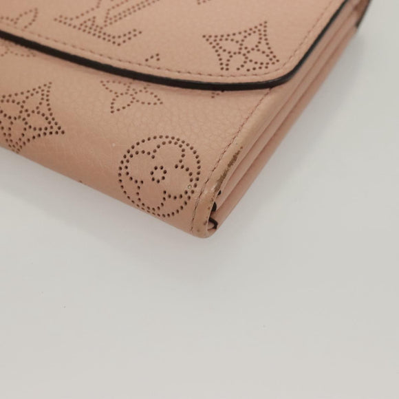 LOUIS VUITTON Mahina Portefeuille Iris Long Wallet Pink M60145 LV Auth yk18803
