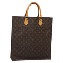 LOUIS VUITTON Monogram Sac Plat Hand Bag M51140 LV Auth yk18804-1