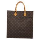 LOUIS VUITTON Monogram Sac Plat Hand Bag M51140 LV Auth yk18804-2