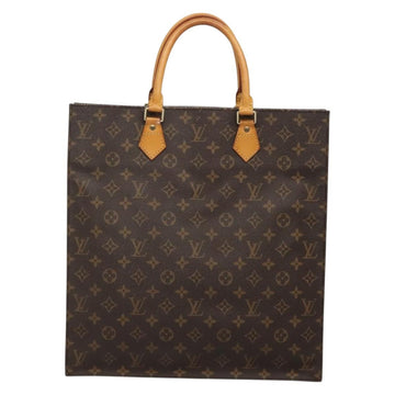 LOUIS VUITTON Monogram Sac Plat Hand Bag M51140 LV Auth yk18804 - 0