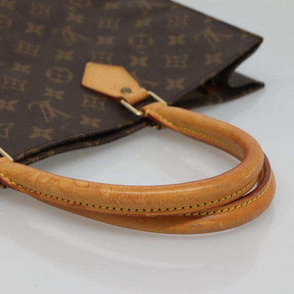 LOUIS VUITTON Monogram Sac Plat Hand Bag M51140 LV Auth yk18804