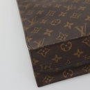 LOUIS VUITTON Monogram Sac Plat Hand Bag M51140 LV Auth yk18804-14