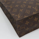 LOUIS VUITTON Monogram Sac Plat Hand Bag M51140 LV Auth yk18804-16