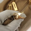 LOEWE Anagram Americana 28 Hand Bag Leather Gold Tone Auth yk18808-9