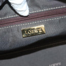 LOEWE Anagram Americana 28 Hand Bag Leather Gold Tone Auth yk18808-20