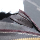 LOEWE Anagram Americana 28 Hand Bag Leather Gold Tone Auth yk18808-11