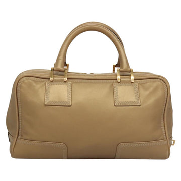 LOEWE Anagram Americana 28 Hand Bag Leather Gold Tone Auth yk18808 - 0