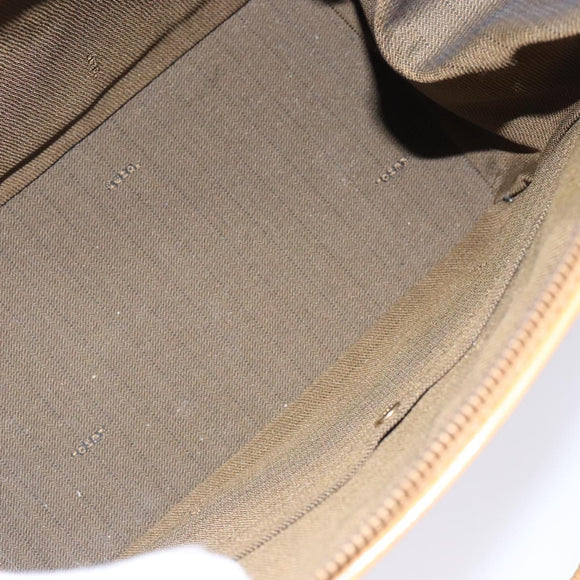 FENDI Zucca Canvas Hand Bag Black Brown Auth yk18810