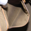 FENDI Zucca Canvas Hand Bag Black Brown Auth yk18810-19