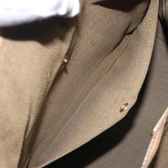 FENDI Zucca Canvas Hand Bag Black Brown Auth yk18810