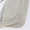 PRADA Sports Accessory Pouch Canvas Blue Silver Auth yk18833-14