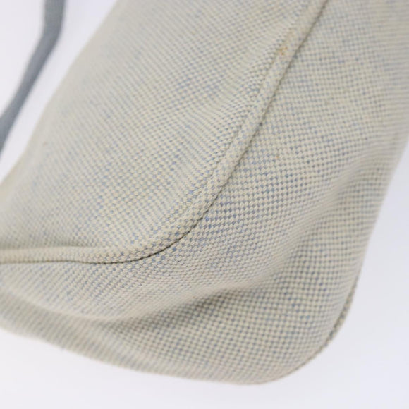 PRADA Sports Accessory Pouch Canvas Blue Silver Auth yk18833