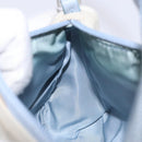 PRADA Sports Accessory Pouch Canvas Blue Silver Auth yk18833-20