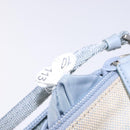 PRADA Sports Accessory Pouch Canvas Blue Silver Auth yk18833-12