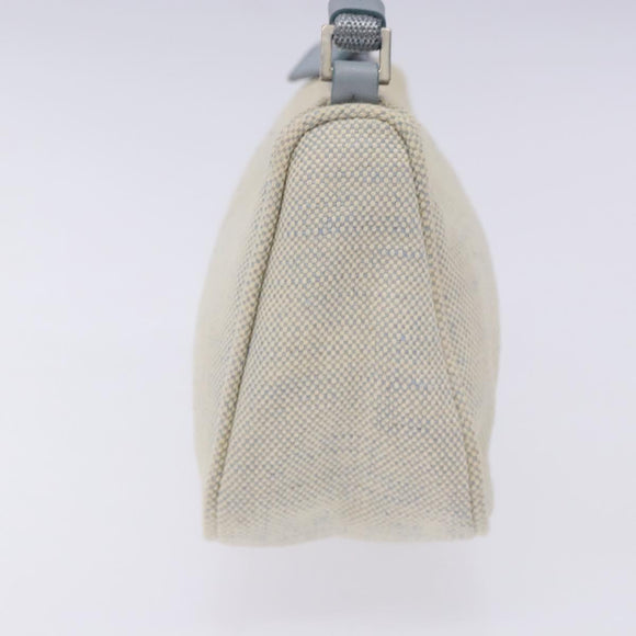 PRADA Sports Accessory Pouch Canvas Blue Silver Auth yk18833