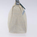 PRADA Sports Accessory Pouch Canvas Blue Silver Auth yk18833-4