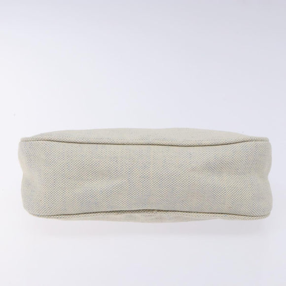 PRADA Sports Accessory Pouch Canvas Blue Silver Auth yk18833