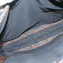 FENDI Tote Bag Straw Black Auth yk18835-11