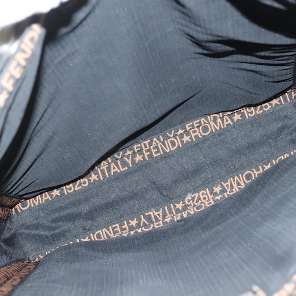 FENDI Tote Bag Stroh Schwarz Auth yk18835