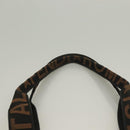 FENDI Tote Bag Straw Black Auth yk18835-8