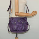PRADA Shoulder Bag Nylon Purple Silver Auth yk18838-22