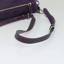 PRADA Shoulder Bag Nylon Purple Silver Auth yk18838-7