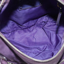 PRADA Shoulder Bag Nylon Purple Silver Auth yk18838-11