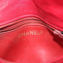 CHANEL Matelasse Chain Waist bag Lamb Skin Red Gold CC Auth yk18848-10